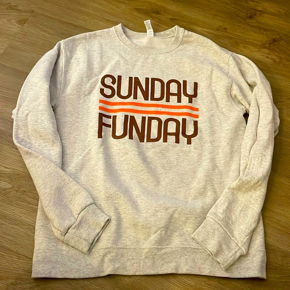 Sunday Funday Heather Cream Graphic Tee - Short Sleeve Women Top